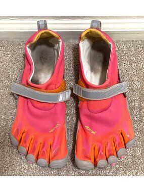 Vibram FiveFingers Bikila Pink Orange Barefoot Running Shoes W343 Womens 41